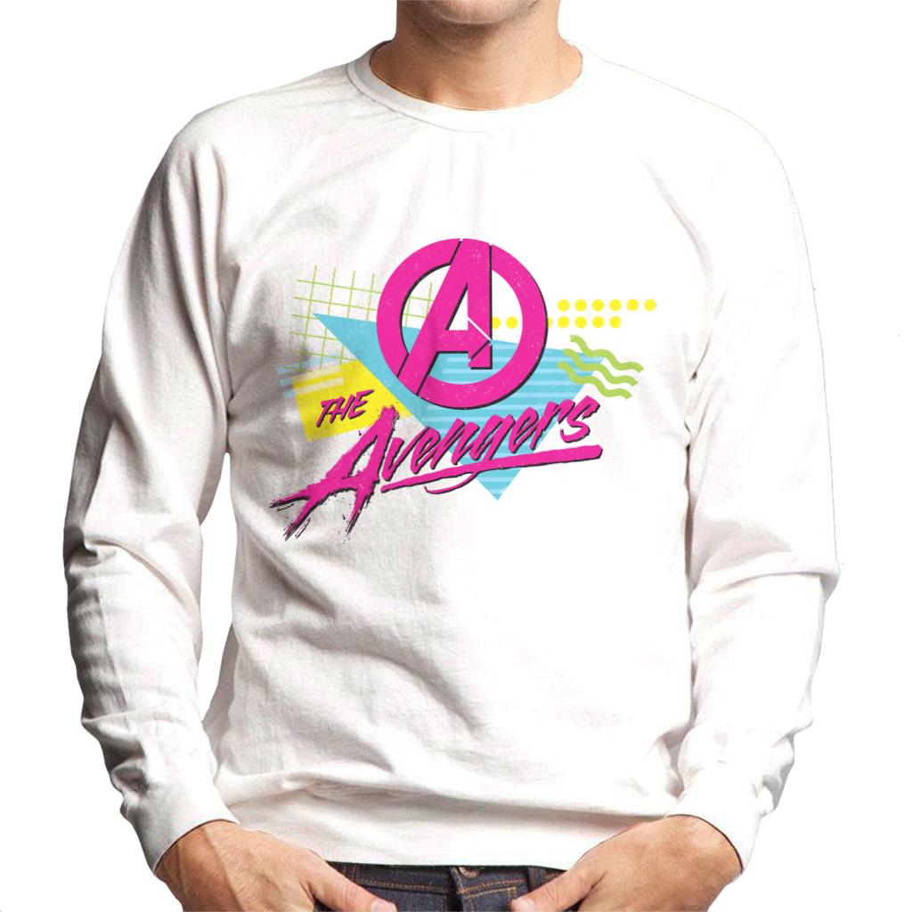 Marvel The Avengers Retro Distressed 80s Style Men's Sweatshirt-ALL + EVERY