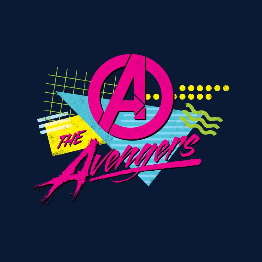 Marvel The Avengers Retro Distressed 80s Style Men's T-Shirt-ALL + EVERY