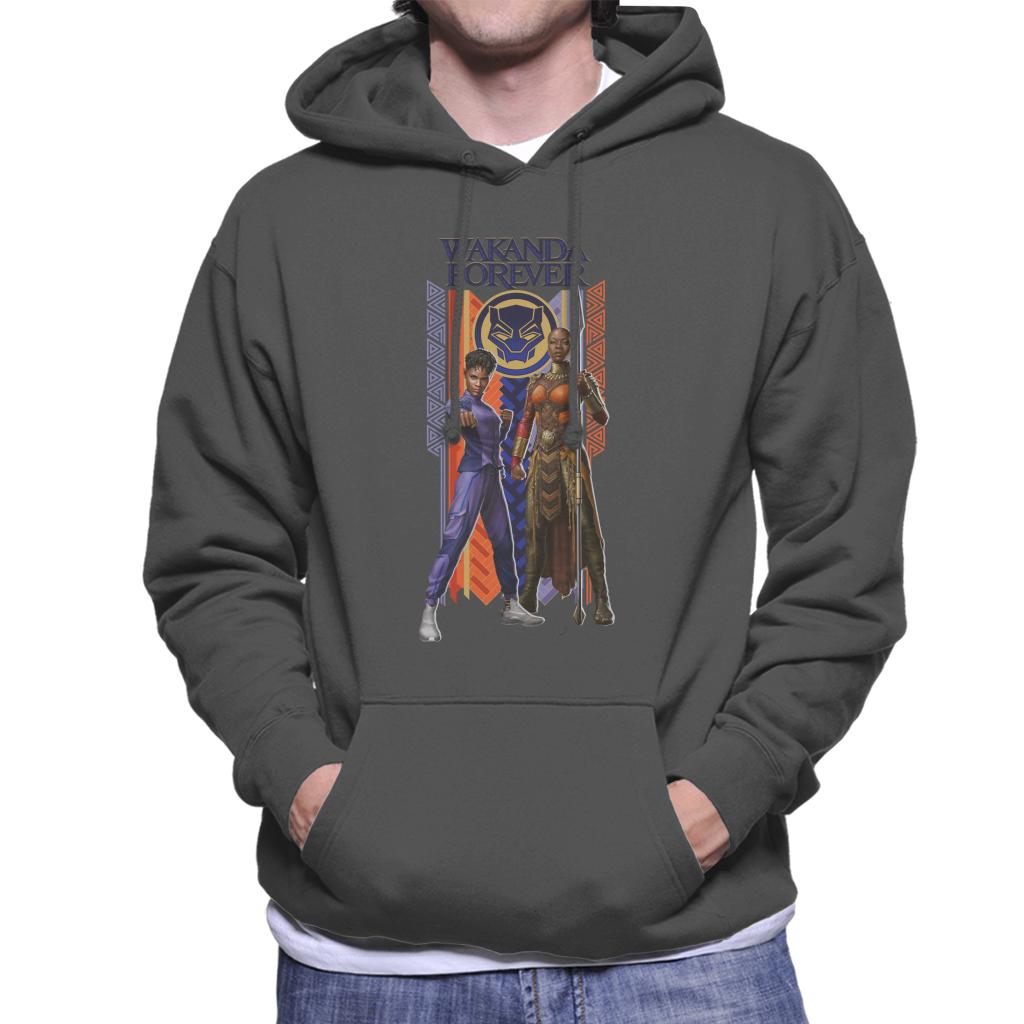 Marvel Black Panther Shuri Okoye Okavango Wakanda Forever Men's Hooded Sweatshirt-ALL + EVERY