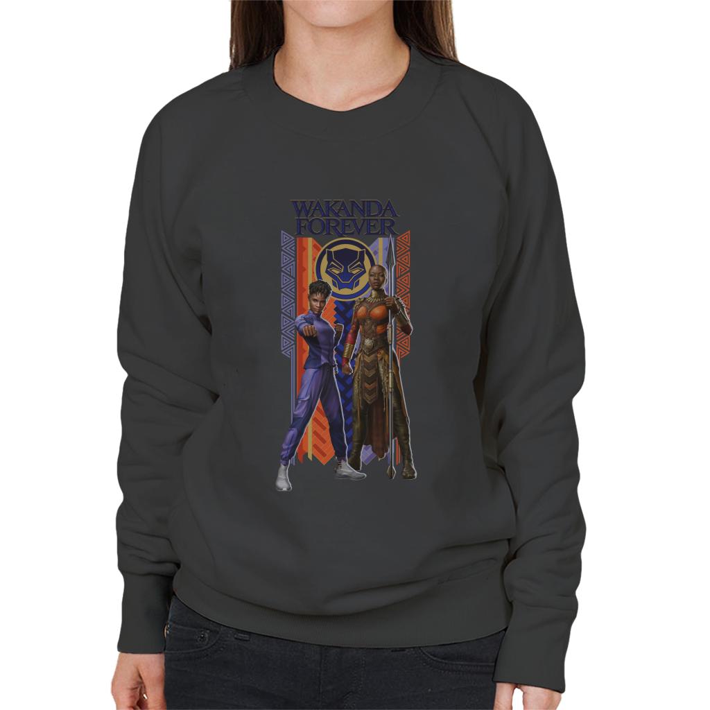 Marvel Black Panther Shuri Okoye Okavango Wakanda Forever Women's Sweatshirt-ALL + EVERY