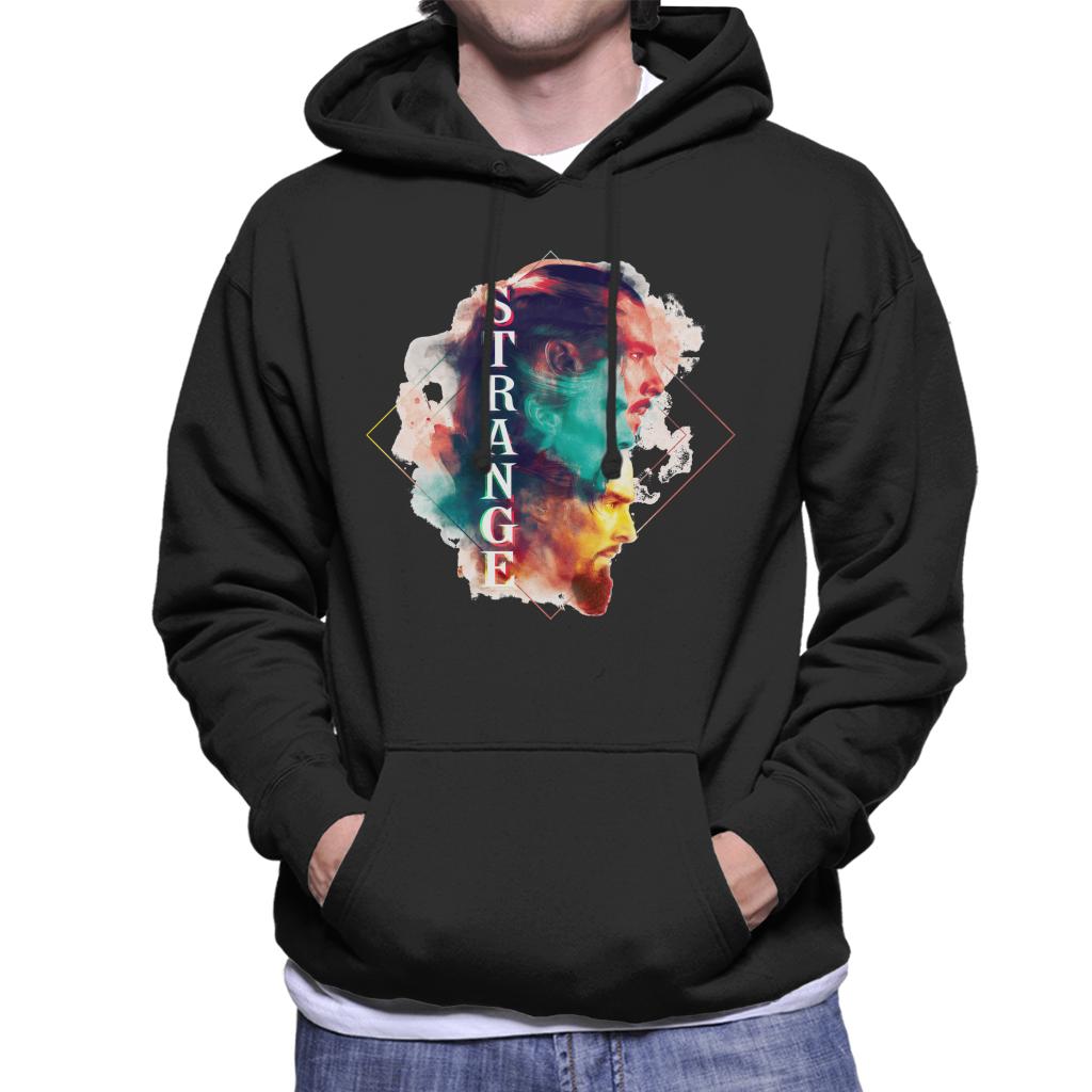 Marvel Doctor Strange Abstract Face Montage Men's Hooded Sweatshirt-ALL + EVERY