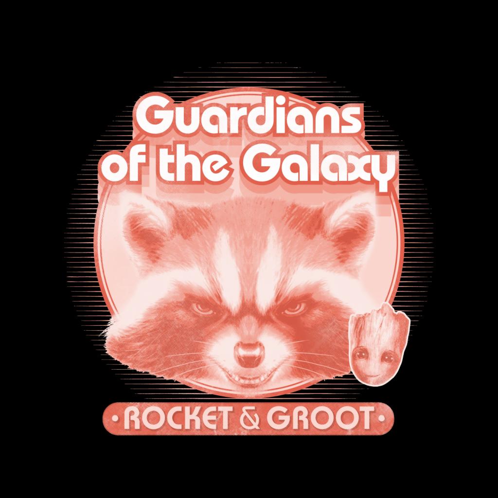 Marvel Guardians Of The Galaxy Rocket And Groot Retro Men's T-Shirt-ALL + EVERY