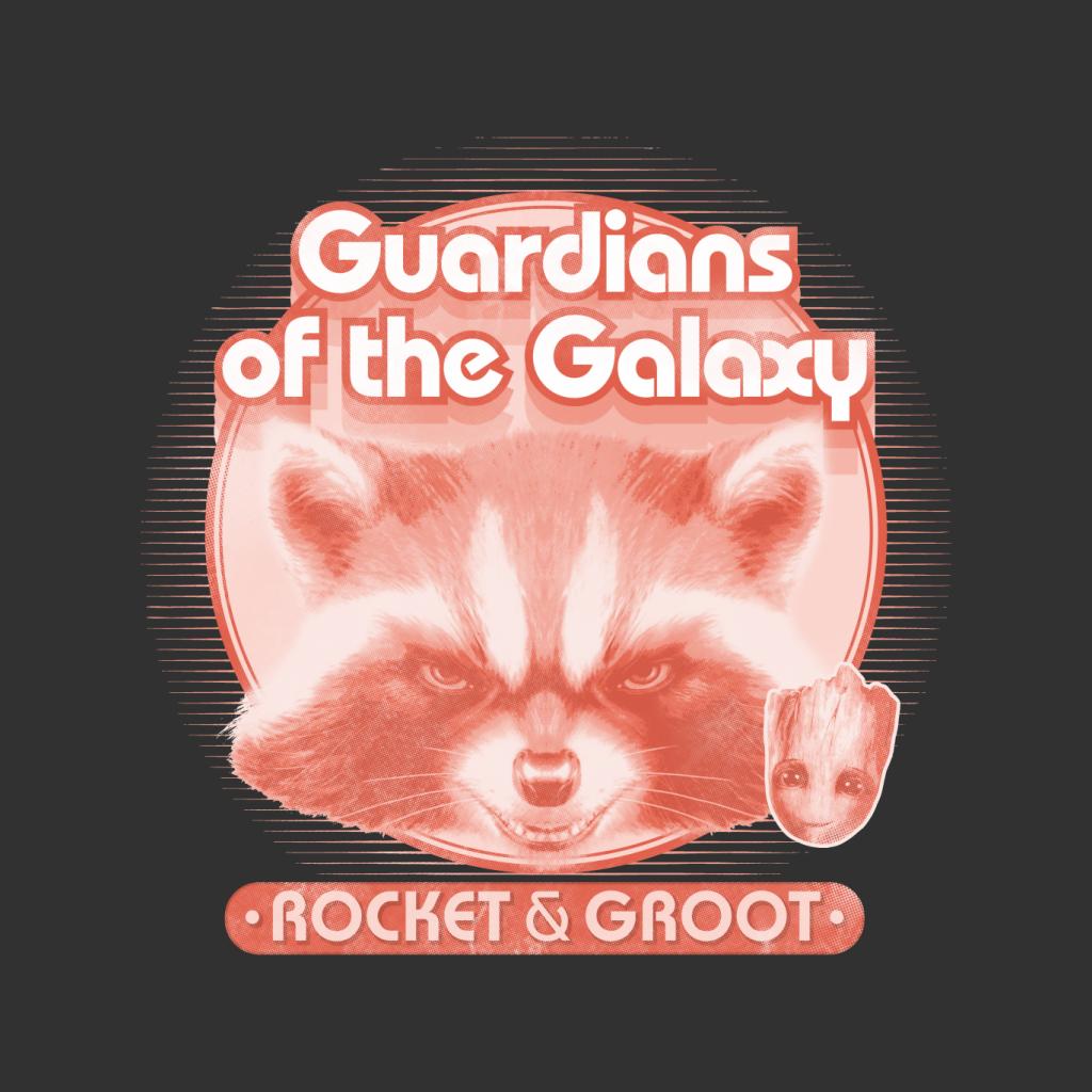 Marvel Guardians Of The Galaxy Rocket And Groot Retro Women's Sweatshirt-ALL + EVERY