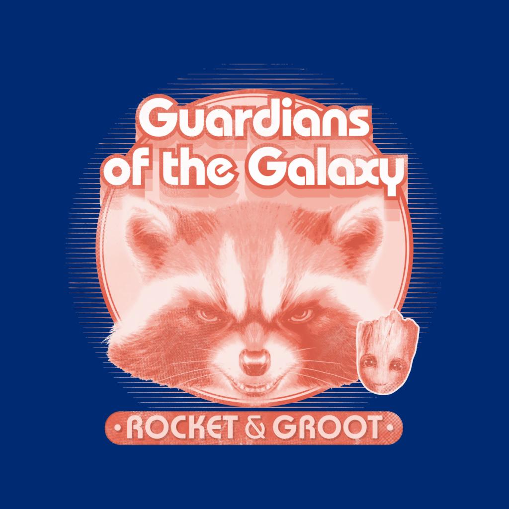 Marvel Guardians Of The Galaxy Rocket And Groot Retro Men's T-Shirt-ALL + EVERY