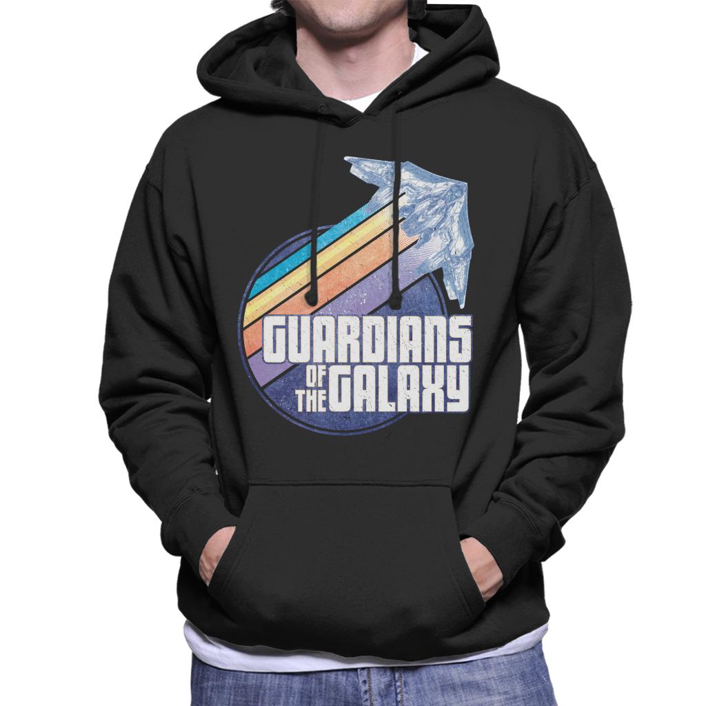 Marvel Guardians Of The Galaxy Ship Colour Streaks Men's Hooded Sweatshirt-ALL + EVERY