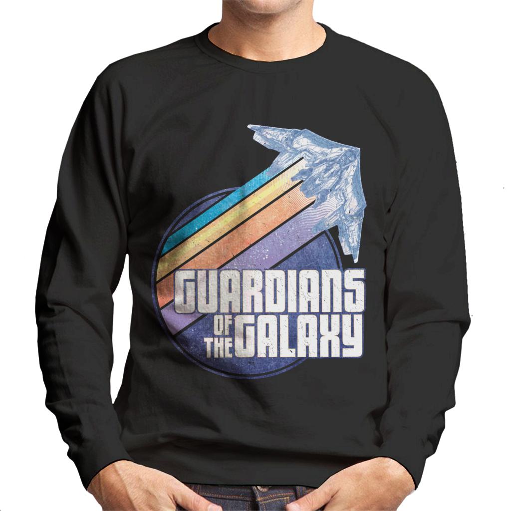 Marvel Guardians Of The Galaxy Ship Colour Streaks Men's Sweatshirt-ALL + EVERY