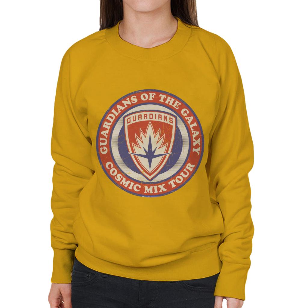 Marvel GOTG Badge Guardians Cosmic Mix Tour Women's Sweatshirt-ALL + EVERY