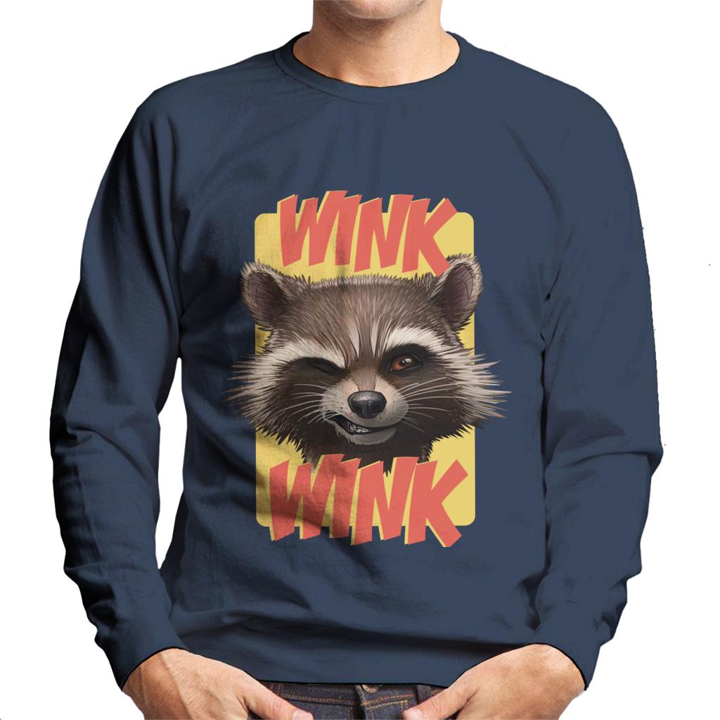 Marvel Guardians Of The Galaxy Rocket Wink Wink Men's Sweatshirt-ALL + EVERY