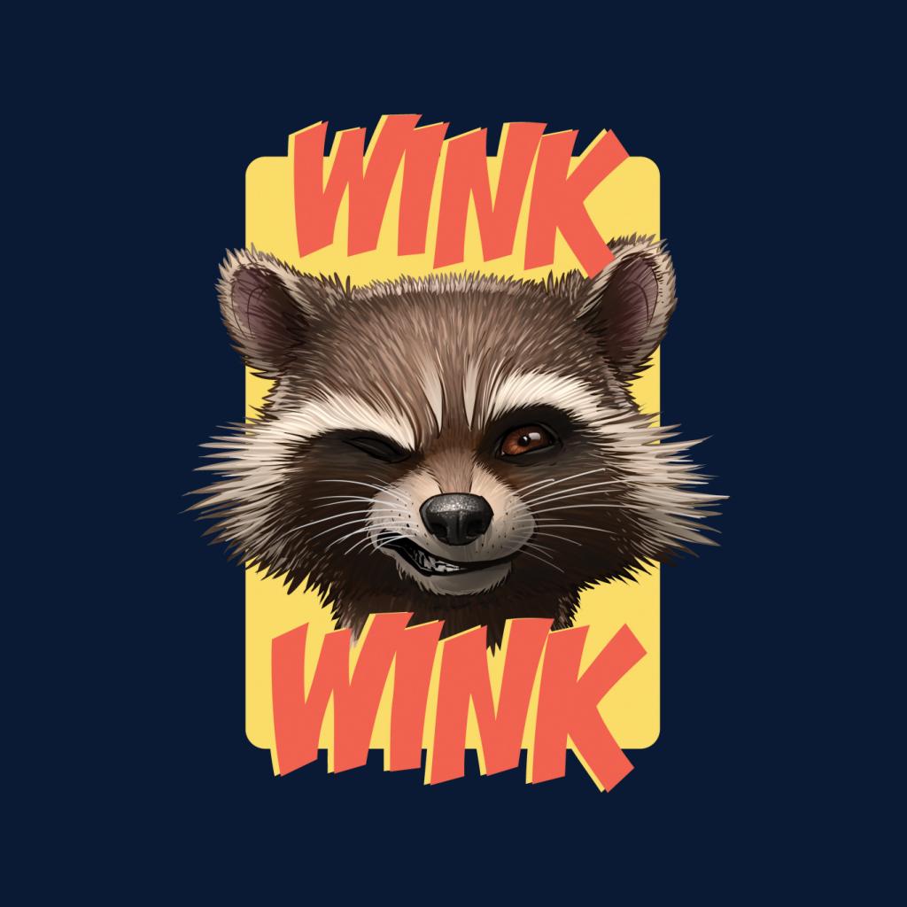 Marvel Guardians Of The Galaxy Rocket Wink Wink Men's T-Shirt-ALL + EVERY