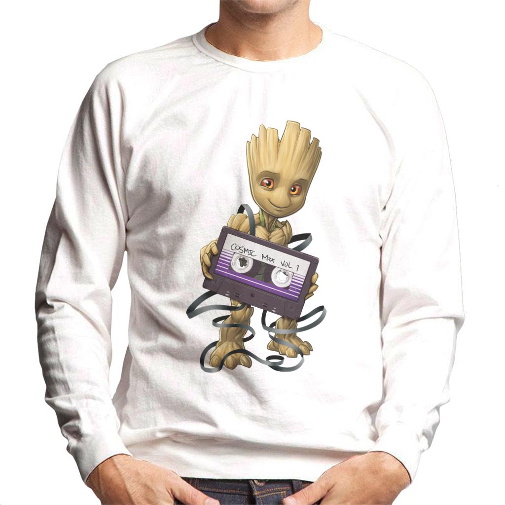 Marvel Guardians Of The Galaxy Groot Wrapped In Cassette Tape Men's Sweatshirt-ALL + EVERY