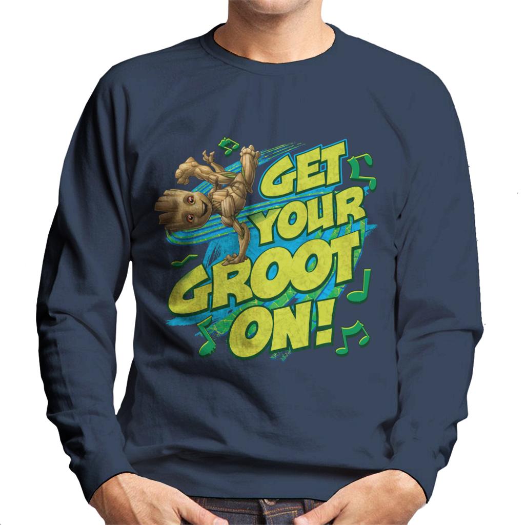 Marvel GOTG Guardians Get Your Groot On Men's Sweatshirt-ALL + EVERY