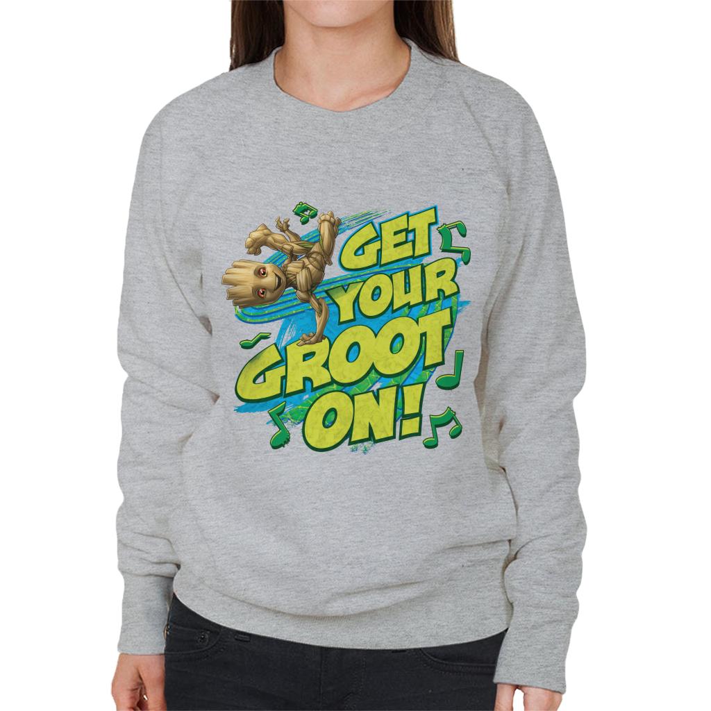 Marvel GOTG Guardians Get Your Groot On Women's Sweatshirt-ALL + EVERY