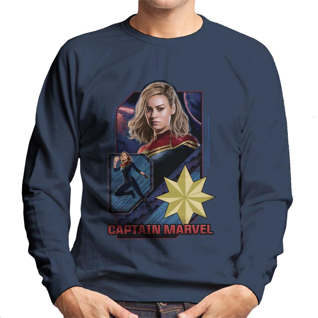 Marvel Captain Marvel Retro Starforce Theme Men's Sweatshirt-ALL + EVERY