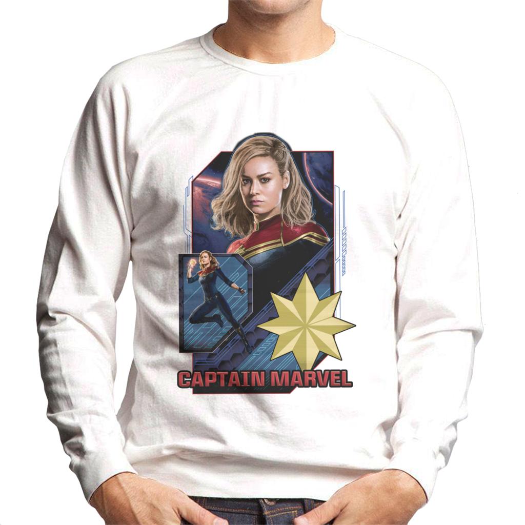 Marvel Captain Marvel Retro Starforce Theme Men's Sweatshirt-ALL + EVERY