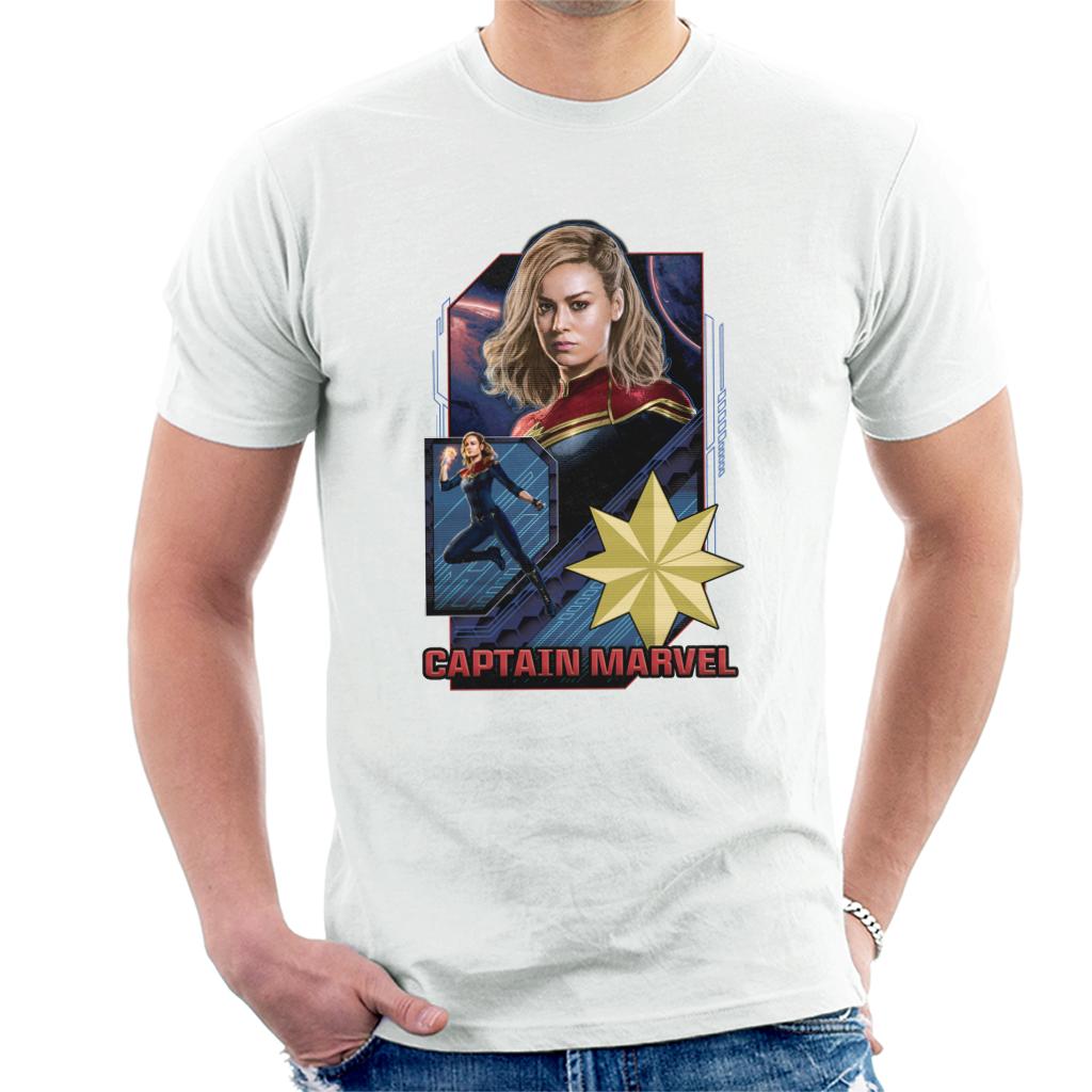 Marvel Captain Marvel Retro Starforce Theme Men's T-Shirt-ALL + EVERY