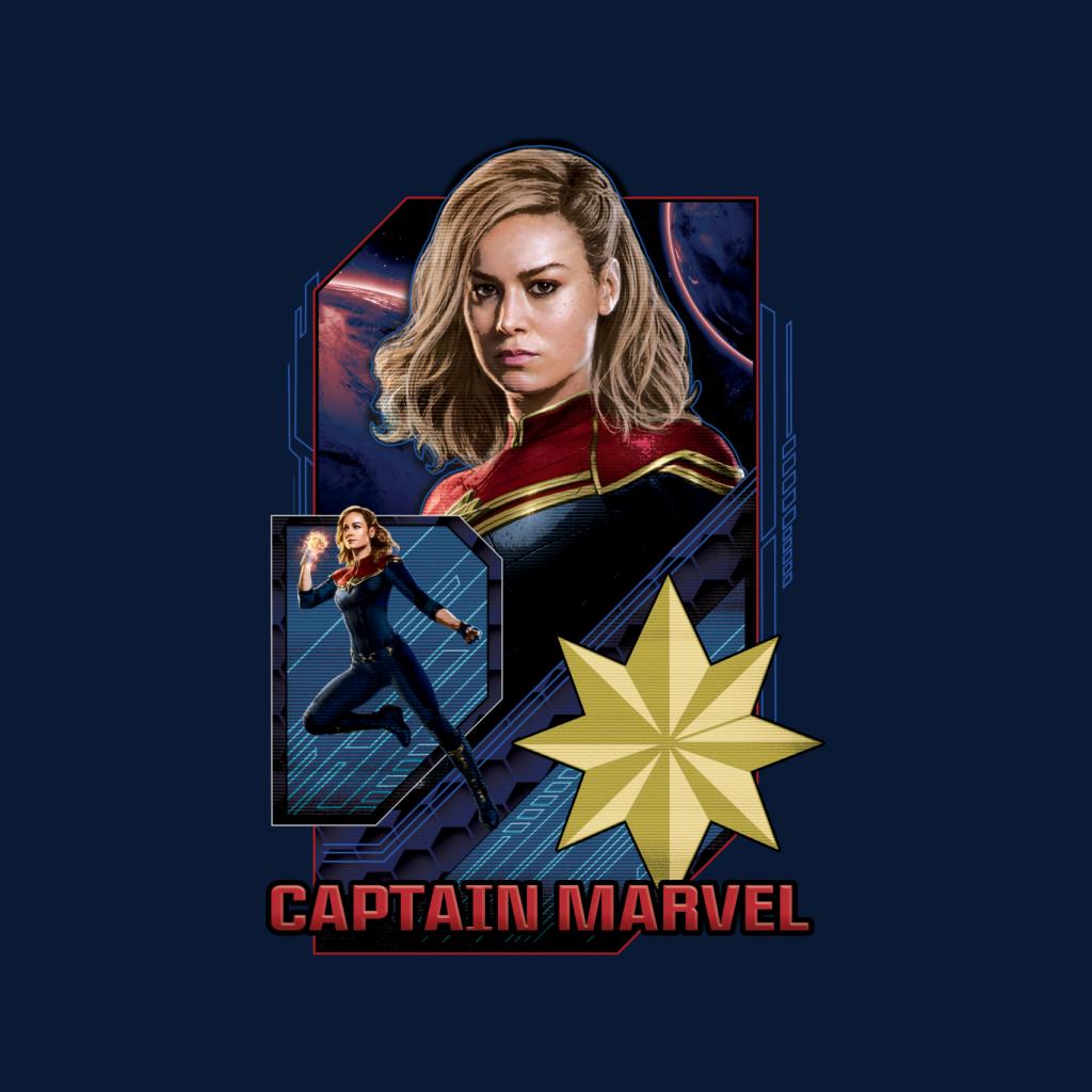 Marvel Captain Marvel Retro Starforce Theme Men's T-Shirt-ALL + EVERY