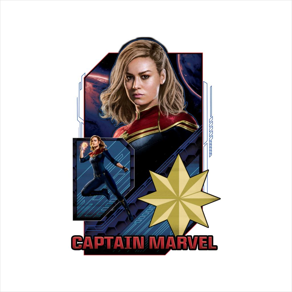 Marvel Captain Marvel Retro Starforce Theme Men's T-Shirt-ALL + EVERY