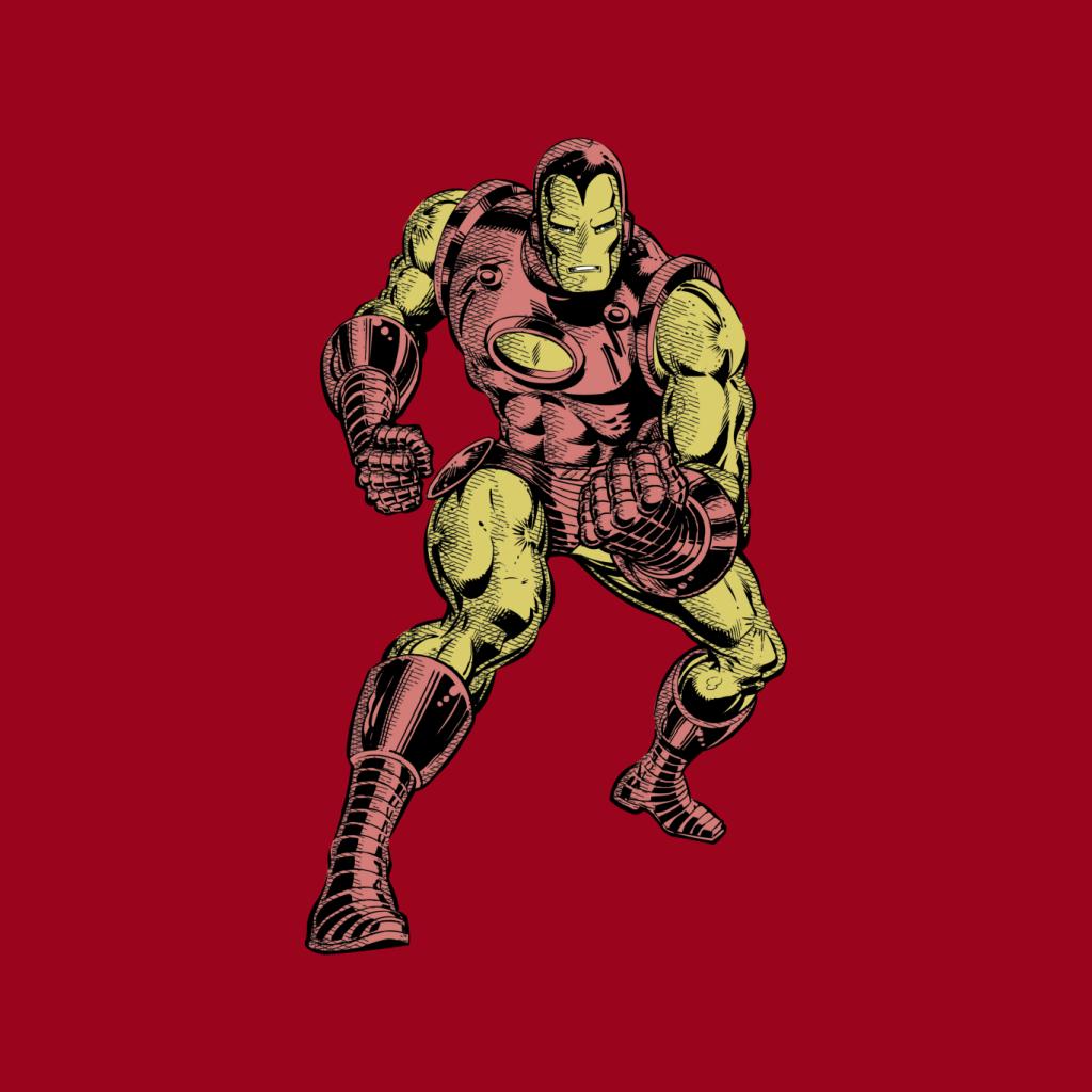 Marvel Iron Man Clenched Fists Pose Men's T-Shirt-ALL + EVERY