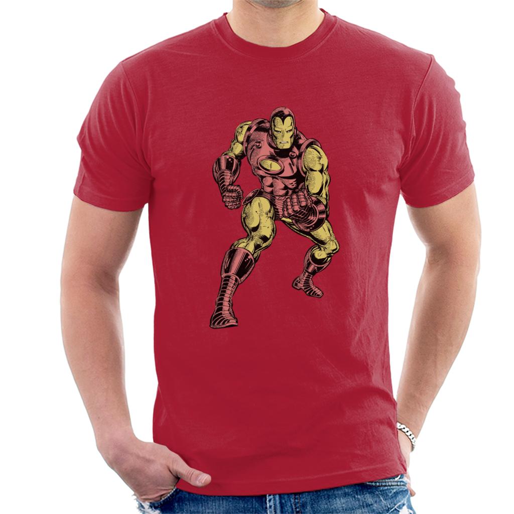 Marvel Iron Man Clenched Fists Pose Men's T-Shirt-ALL + EVERY