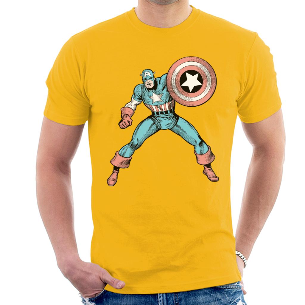 Captain america t top shirt mens uk