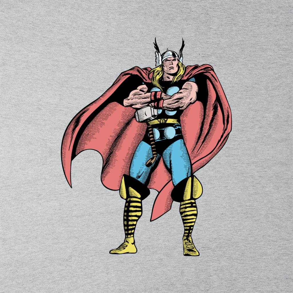 Marvel Comic Thor Arms Folded Pose Men's T-Shirt-ALL + EVERY