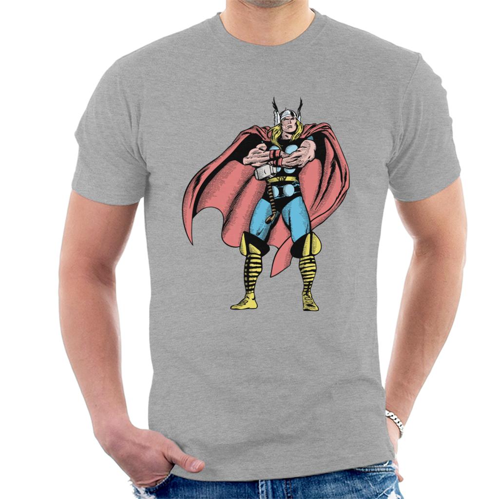 Marvel Comic Thor Arms Folded Pose Men's T-Shirt-ALL + EVERY