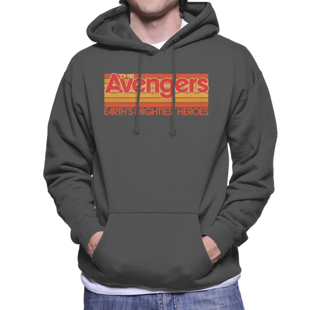 Marvel Retro Distressed The Avengers Mightiest Heroes Men's Hooded Sweatshirt-ALL + EVERY