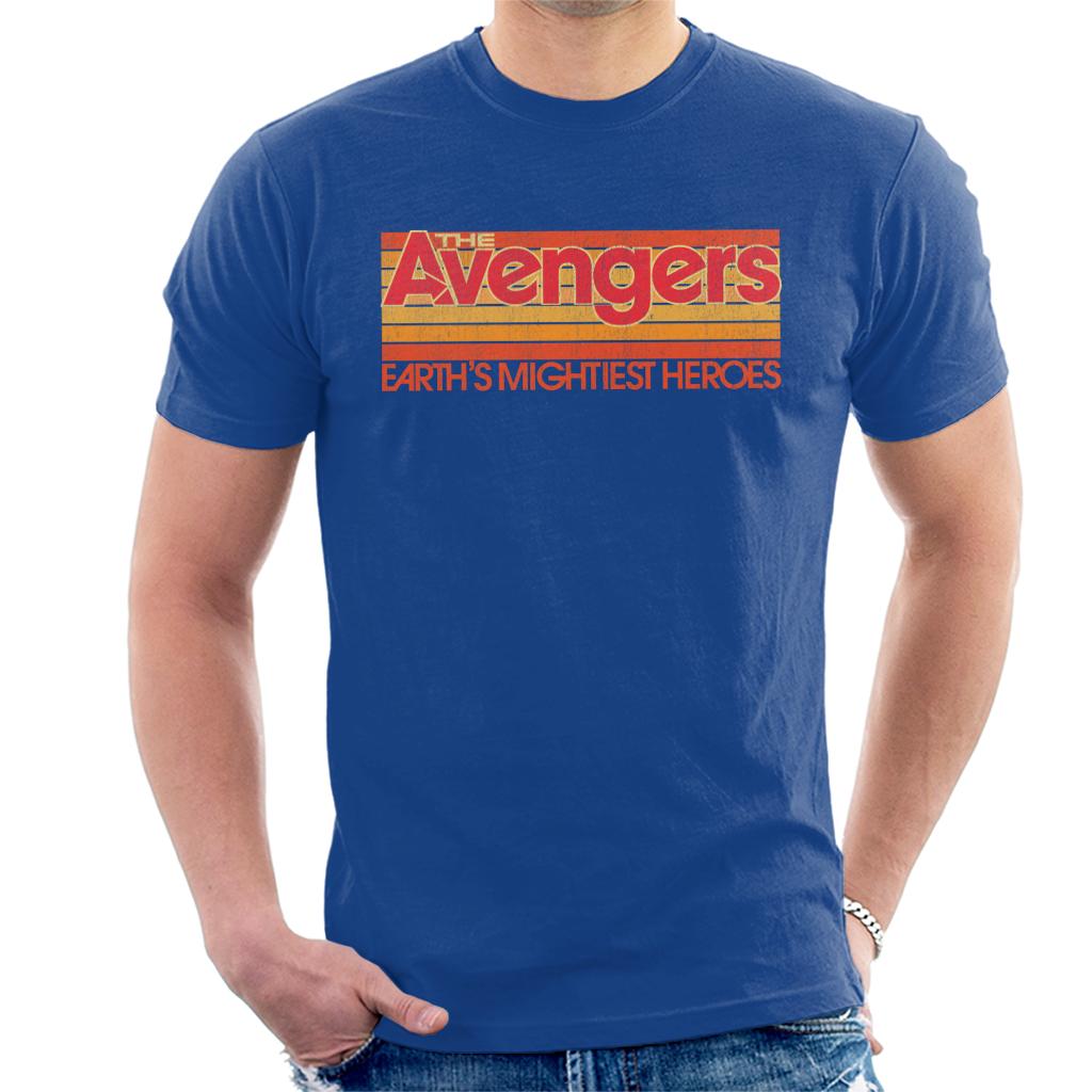 Marvel Retro Distressed The Avengers Mightiest Heroes Men's T-Shirt-ALL + EVERY