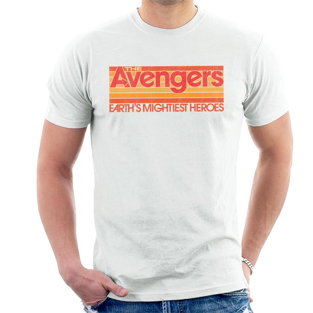 Marvel Retro Distressed The Avengers Mightiest Heroes Men's T-Shirt-ALL + EVERY