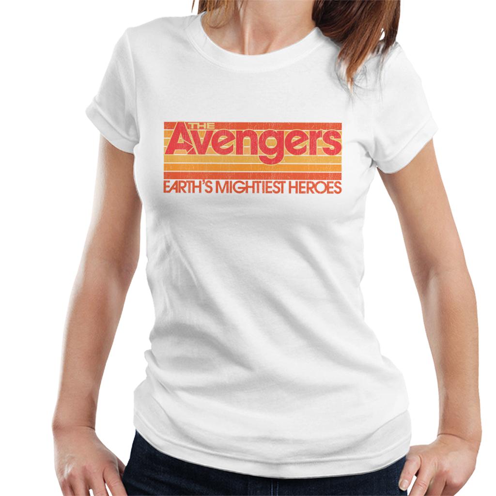Marvel Retro Distressed The Avengers Mightiest Heroes Women's T-Shirt-ALL + EVERY