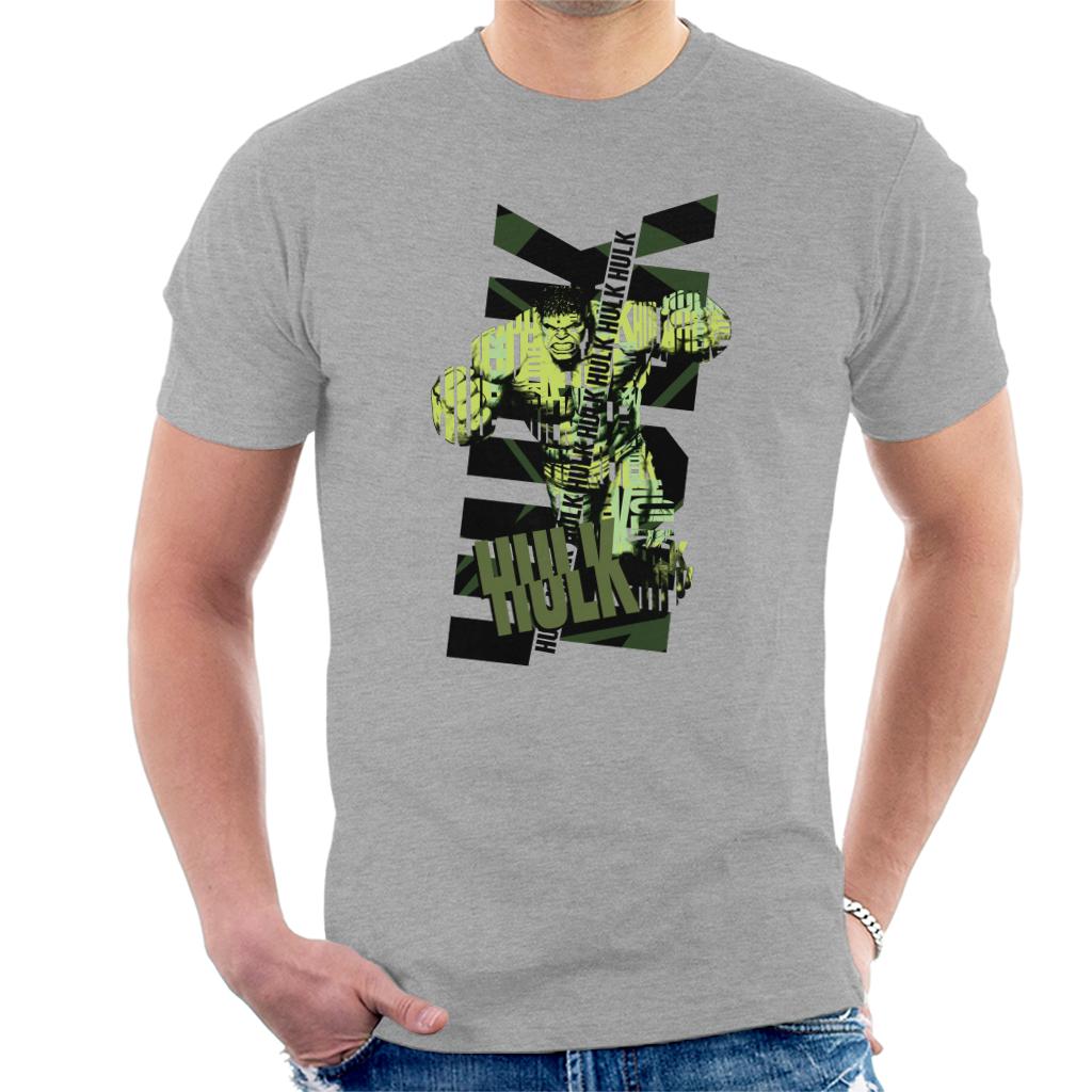 Marvel The Incredible Hulk Text Art Men's T-Shirt-ALL + EVERY