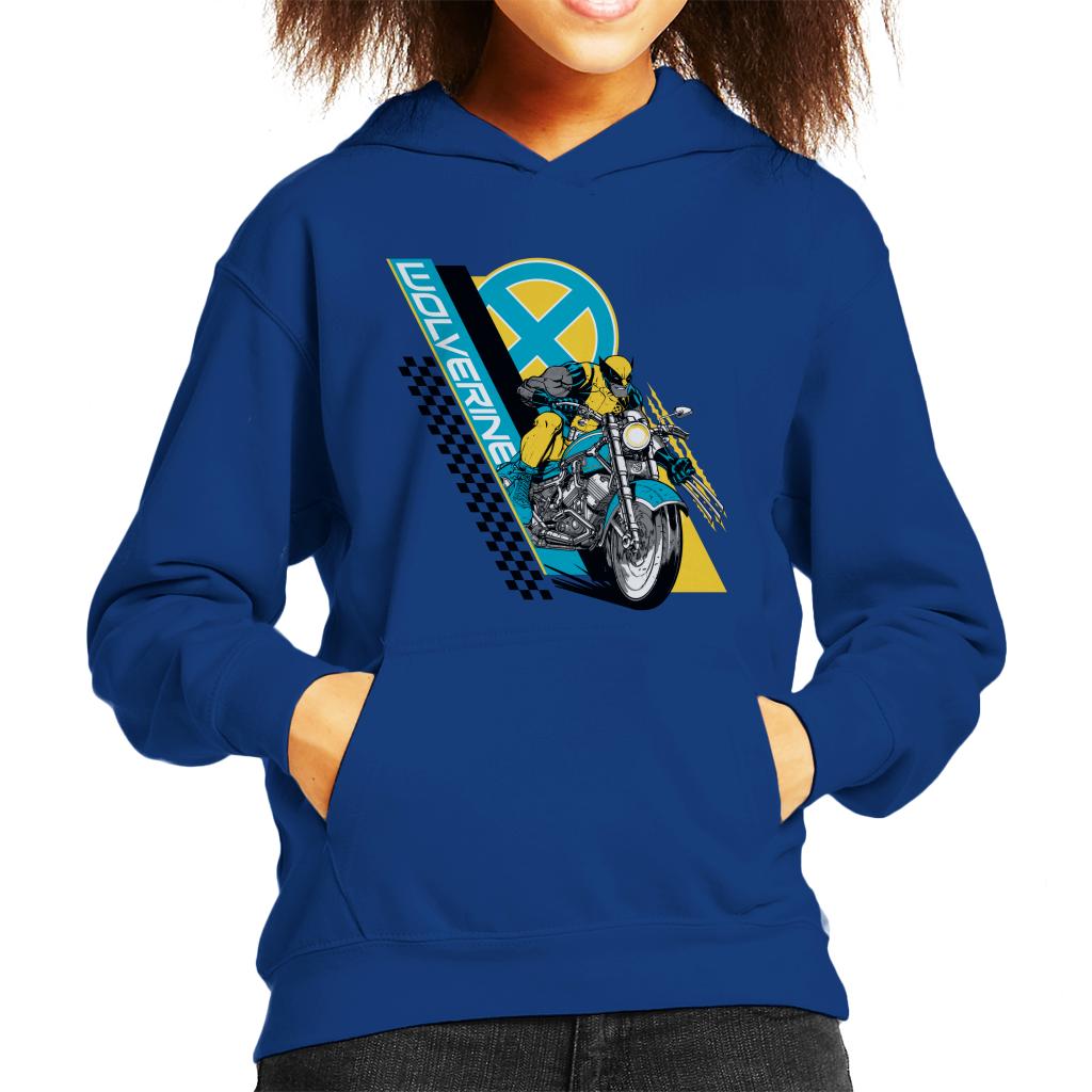 Marvel Wolverine Motorcycle X Men Kid's Hooded Sweatshirt-ALL + EVERY
