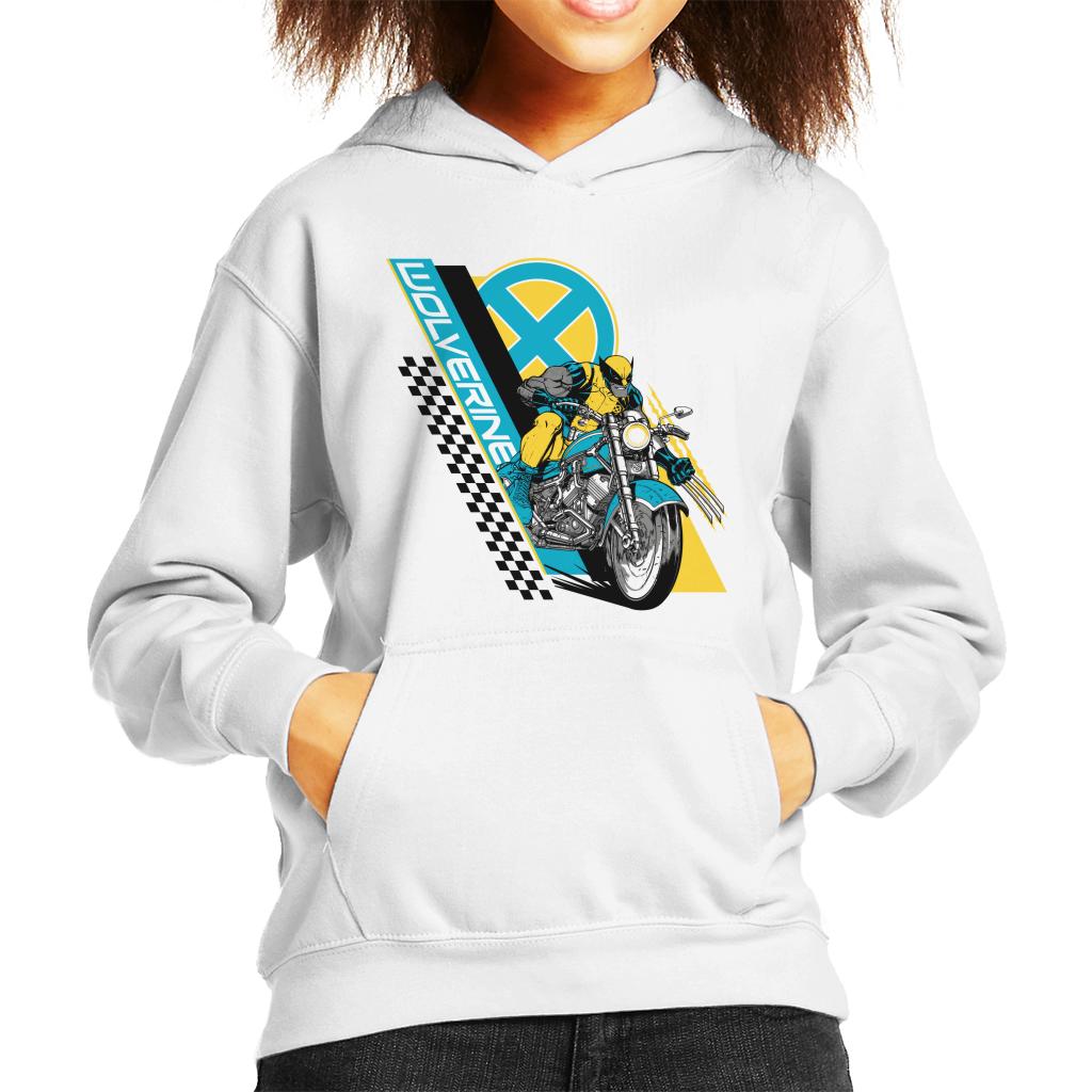 Marvel Wolverine Motorcycle X Men Kid's Hooded Sweatshirt-ALL + EVERY