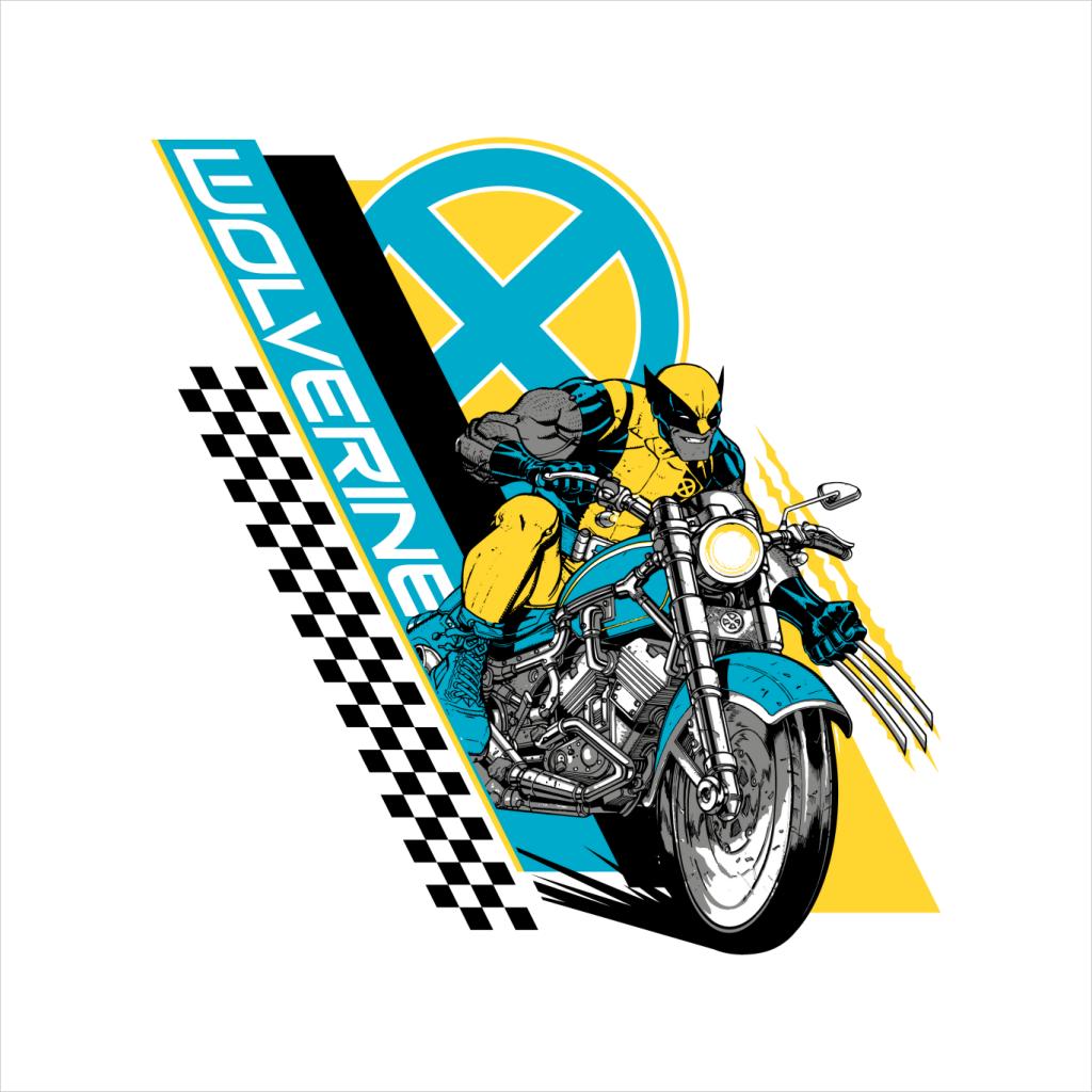 Marvel Wolverine Motorcycle X Men Men's T-Shirt-ALL + EVERY