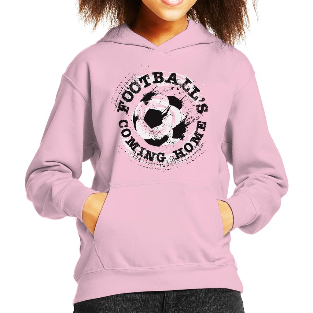 Football's Coming Home Paint Splatter Kid's Hooded Sweatshirt-ALL + EVERY