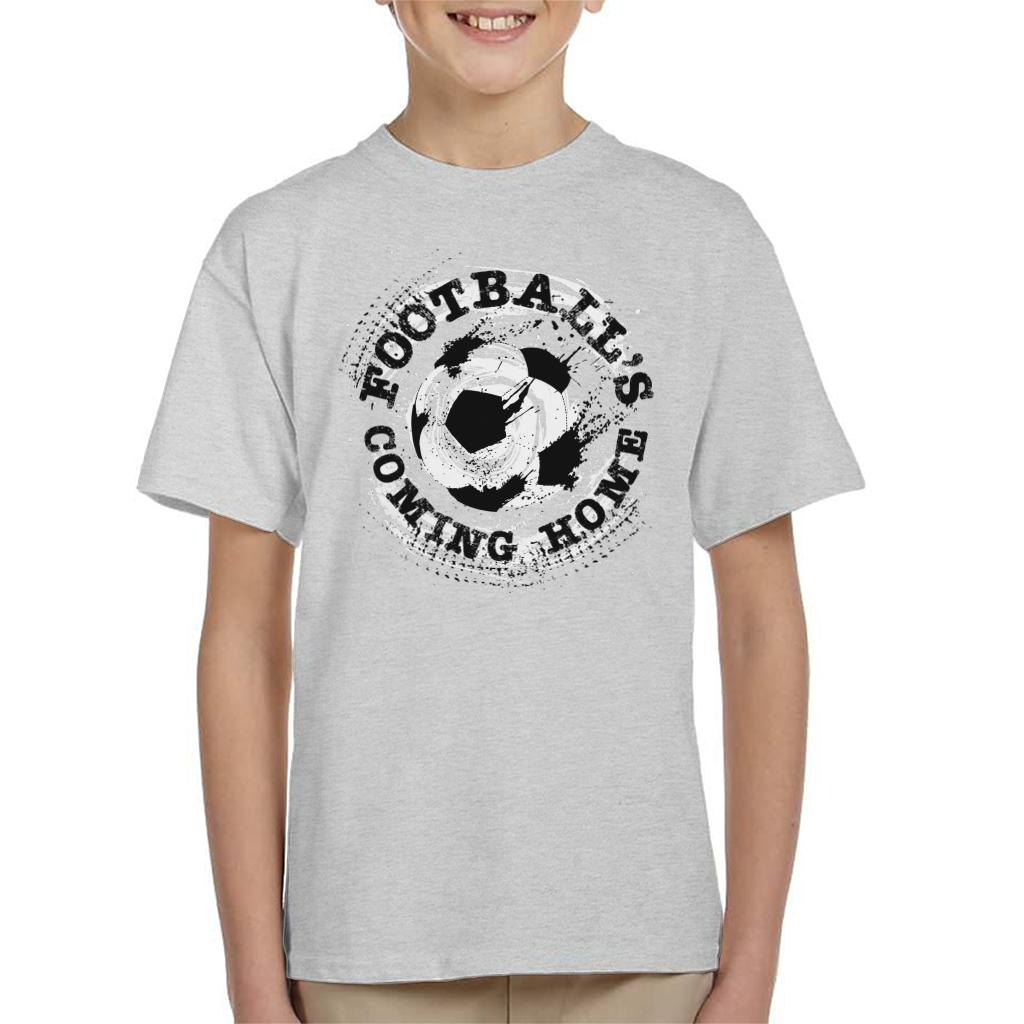 Football's Coming Home Paint Splatter Kid's T-Shirt-ALL + EVERY