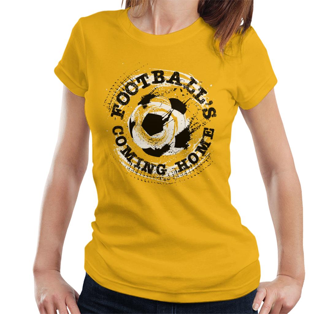 Football's Coming Home Paint Splatter Women's T-Shirt-ALL + EVERY