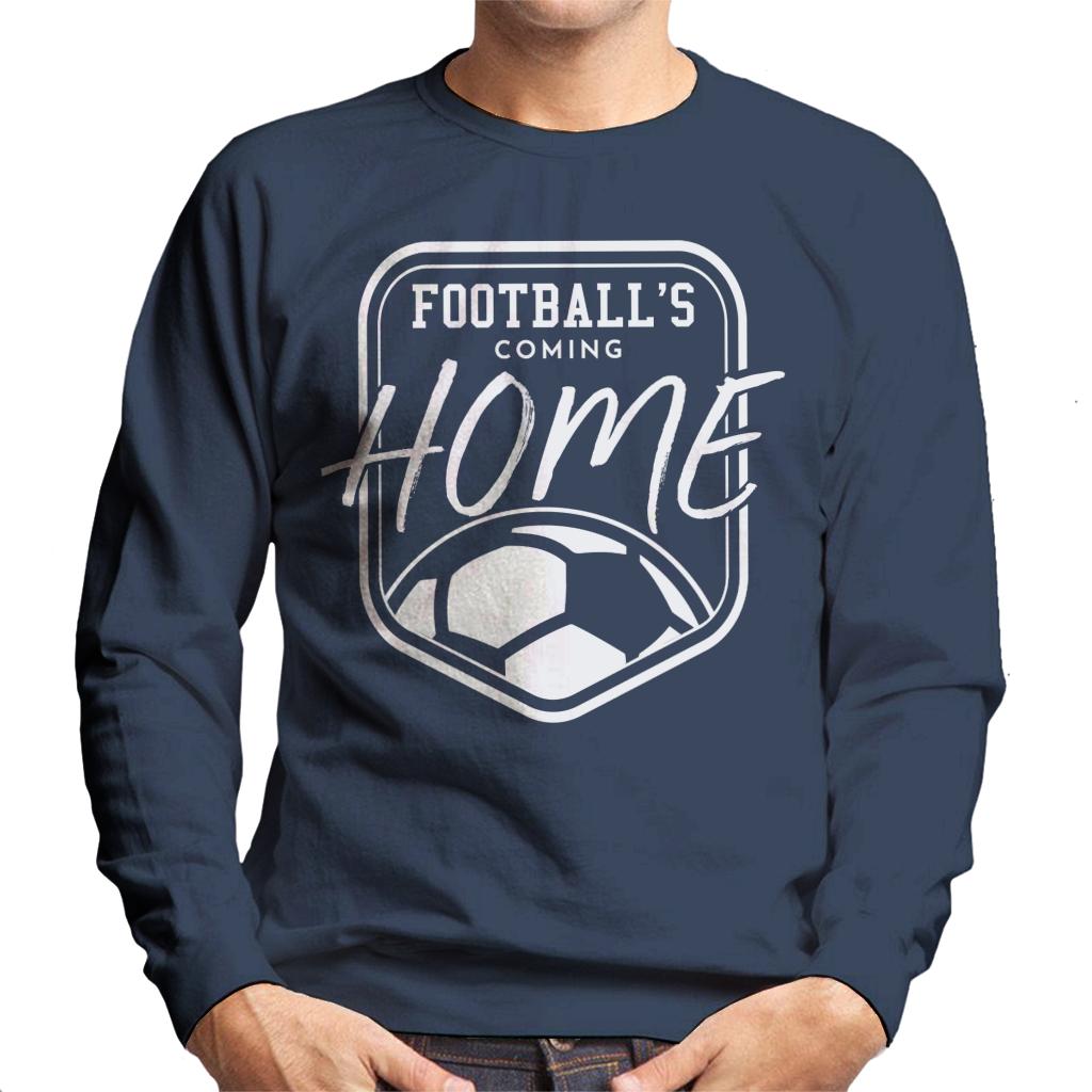 Football's Coming Home White Badge Men's Sweatshirt-ALL + EVERY