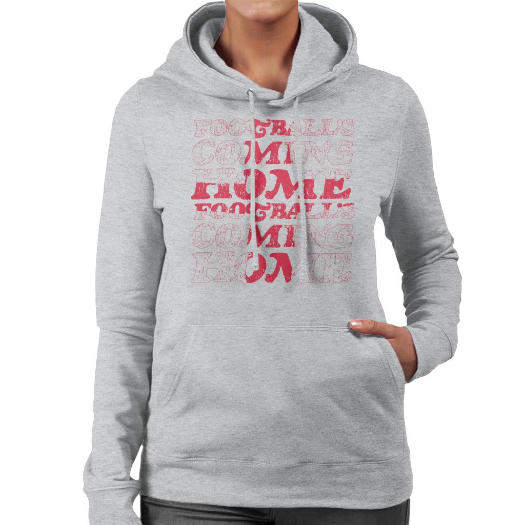 Football's Coming Home Cascade Flag Outline Women's Hooded Sweatshirt-ALL + EVERY