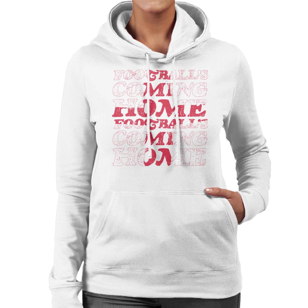 Football's Coming Home Cascade Flag Outline Women's Hooded Sweatshirt-ALL + EVERY