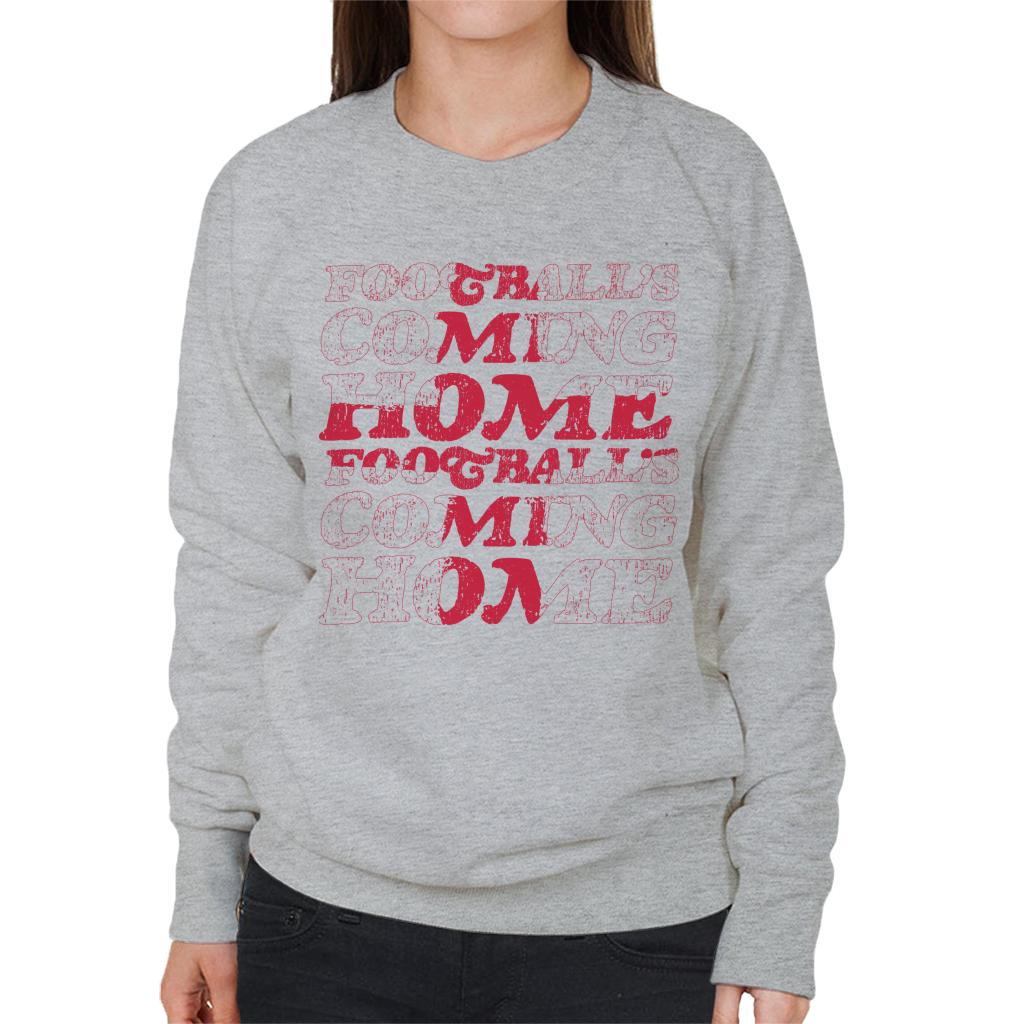 Football's Coming Home Cascade Flag Outline Women's Sweatshirt-ALL + EVERY