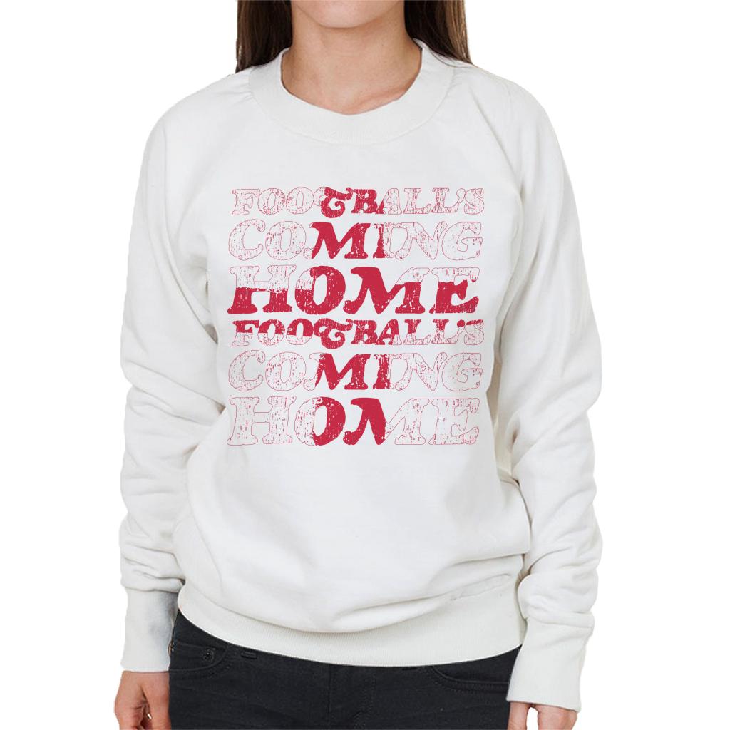 Football's Coming Home Cascade Flag Outline Women's Sweatshirt-ALL + EVERY