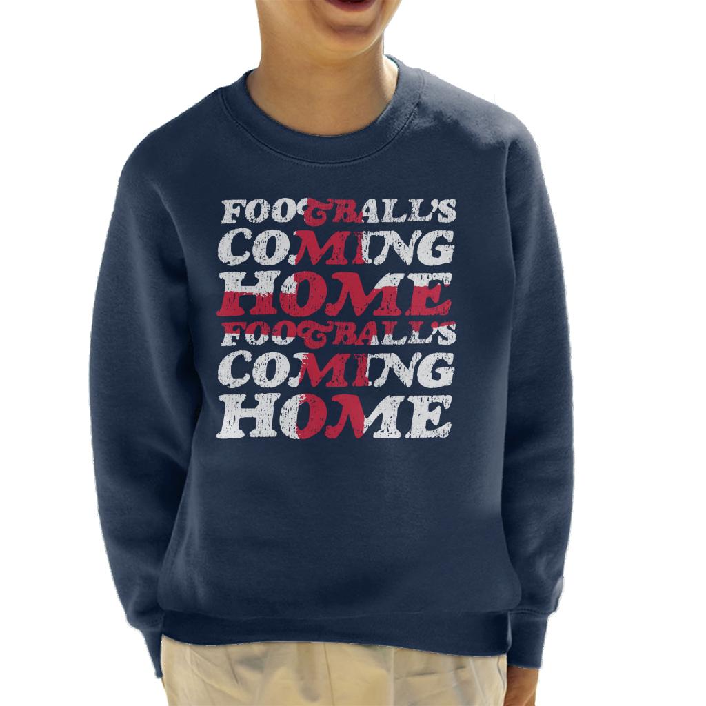 Football's Coming Home Cascade Flag Kid's Sweatshirt-ALL + EVERY