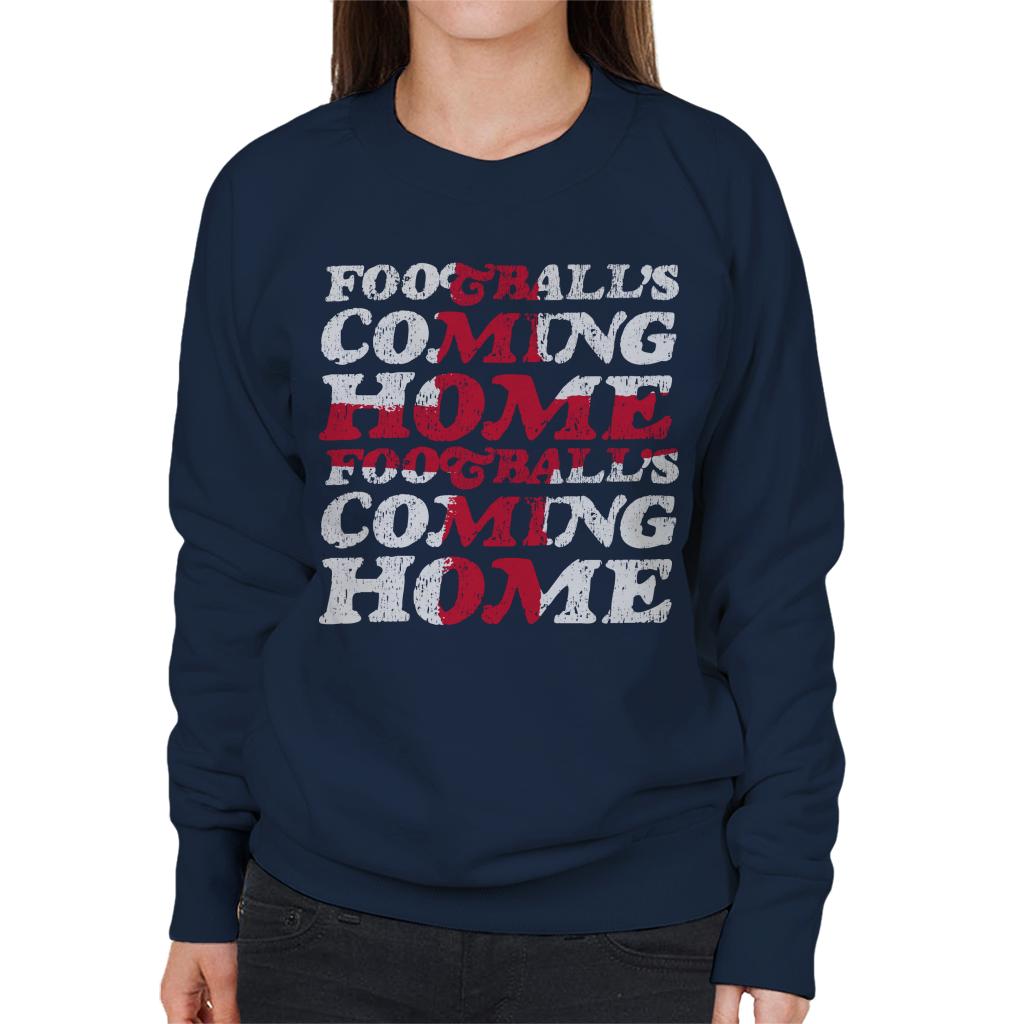 Football's Coming Home Cascade Flag Women's Sweatshirt-ALL + EVERY