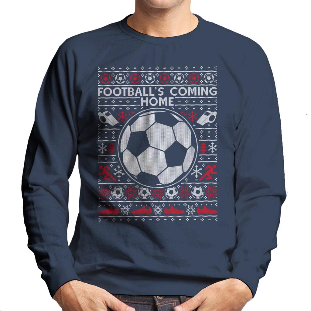 Football's Coming Home Christmas Knit Men's Sweatshirt-ALL + EVERY