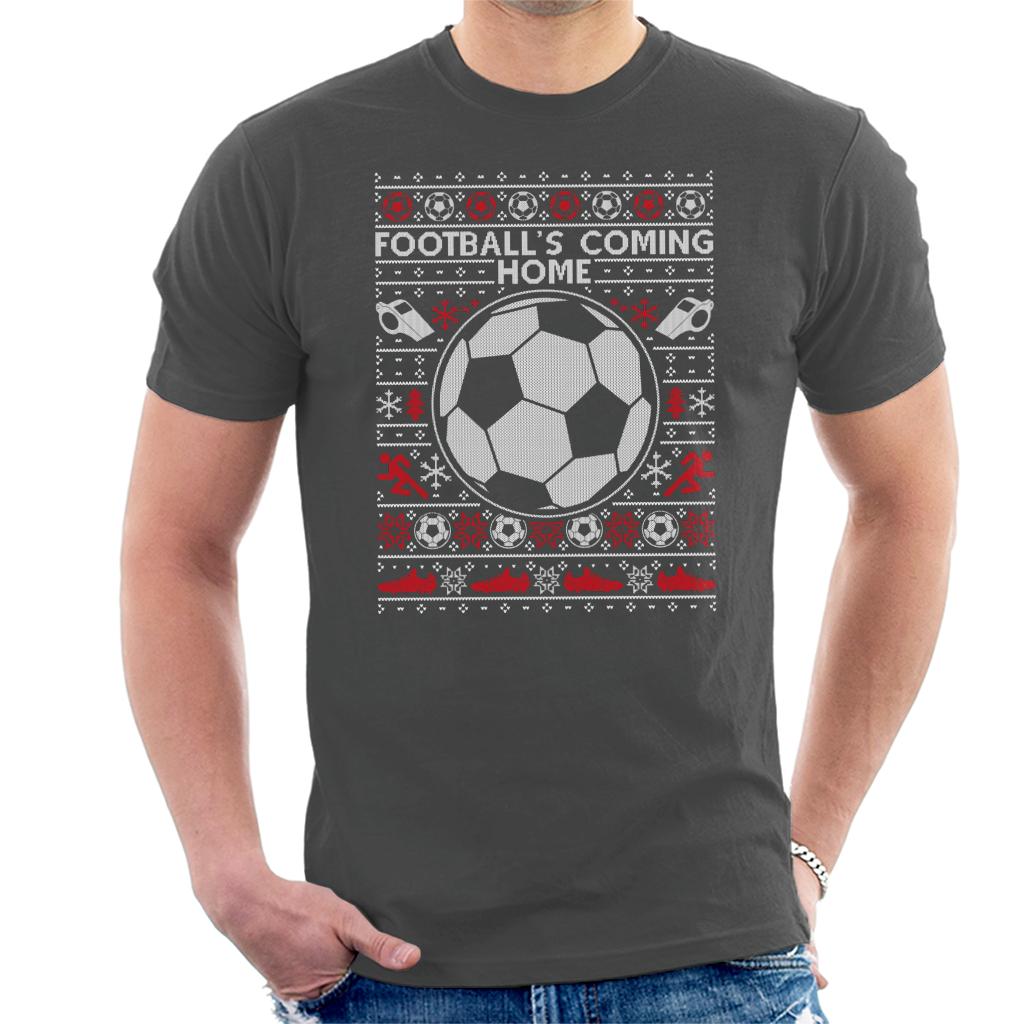 Football's Coming Home Christmas Knit Men's T-Shirt-ALL + EVERY