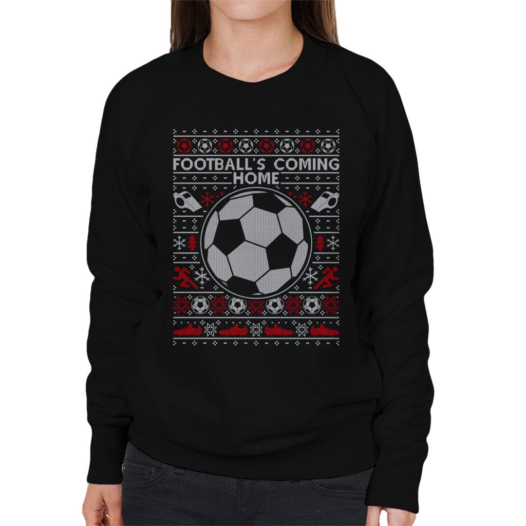 Football's Coming Home Christmas Knit Women's Sweatshirt-ALL + EVERY