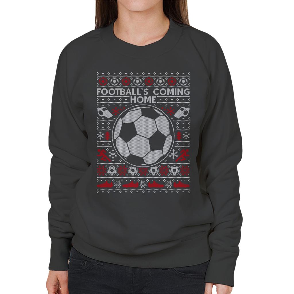 Football's Coming Home Christmas Knit Women's Sweatshirt-ALL + EVERY