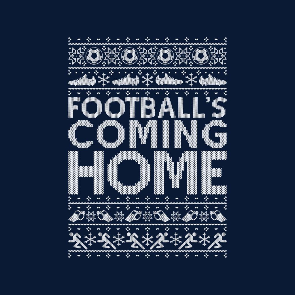 Football's Coming Home Christmas Text Knit Kid's T-Shirt-ALL + EVERY