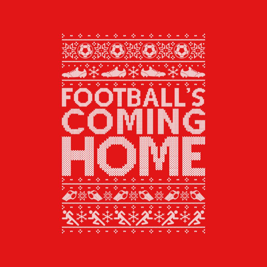 Football's Coming Home Christmas Text Knit Kid's Hooded Sweatshirt-ALL + EVERY